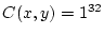 \( C(x,y)=1^{32} \)