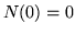 $ N(0)=0 $