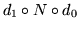 $ d_1 \circ N \circ d_0 $