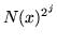 $\displaystyle N(x)^{2^j}$